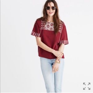 Madewell Embroidered Tee Top